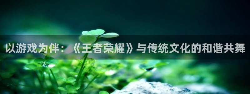杏宇代理：以游戏为伴：《王者荣耀》与传统文化的和谐共舞