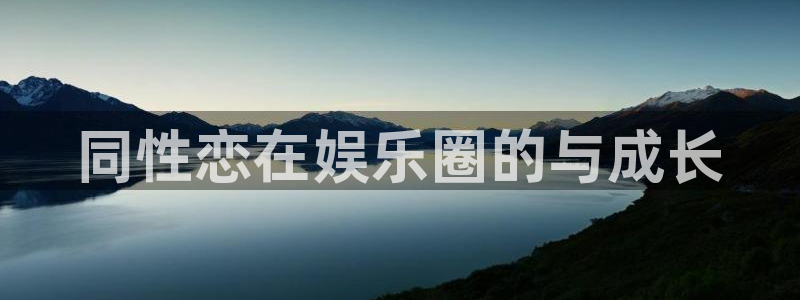 杏宇：同性恋在娱乐圈的与成长